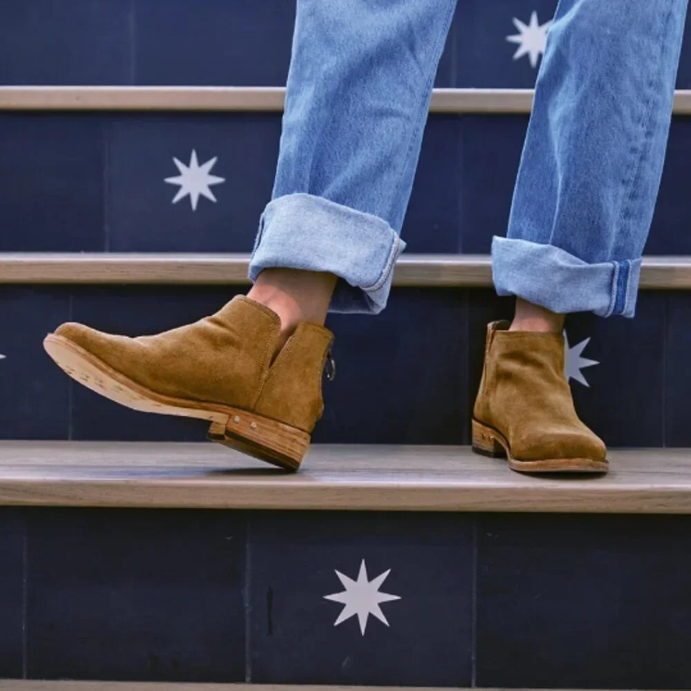 Women's Beek - Falcon suede ankle bootie - Chestnut - Size 8 - Picture 4 of 13